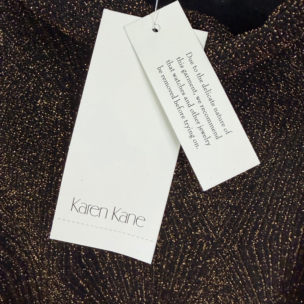 Karen Kane‎ On The Town Turtle Neck Metallic Knit Top 2X NWT Quiet Luxury - Picture 3 of 9